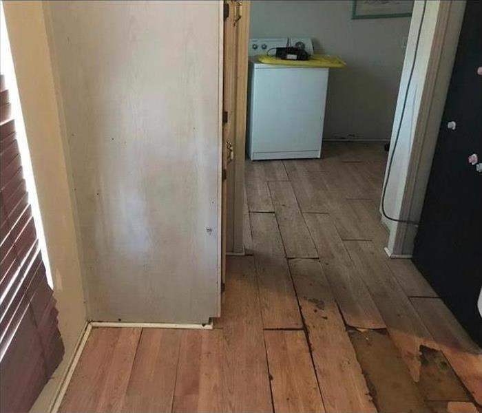 Wooden floor damaged 